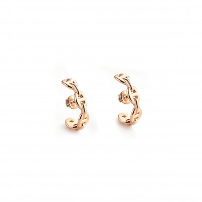 HERMÈS PENDIENTE DE BROQUEL INDIVIDUAL CHAÎNE D'ANCRE ENCHAÎNÉE H221523B00